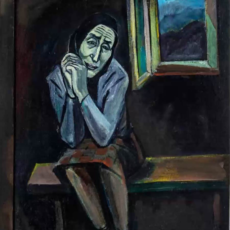 Sadness. Woman from Kliuchiv